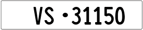 Trailer License Plate